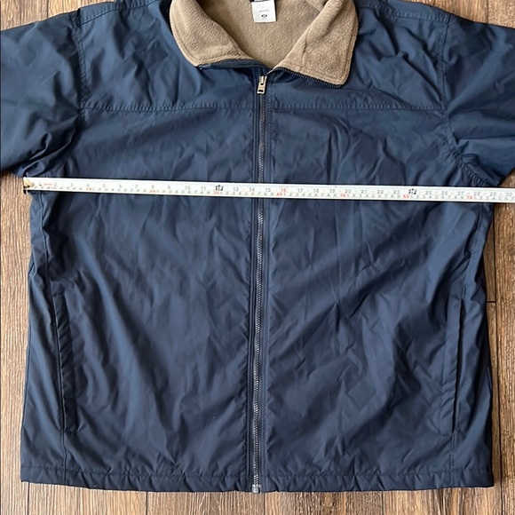VTG Columbia Full Zip Fleece Lined Nylon Jacket Mens Size 2XL Blue Zip Pockets - Picture 13 of 16